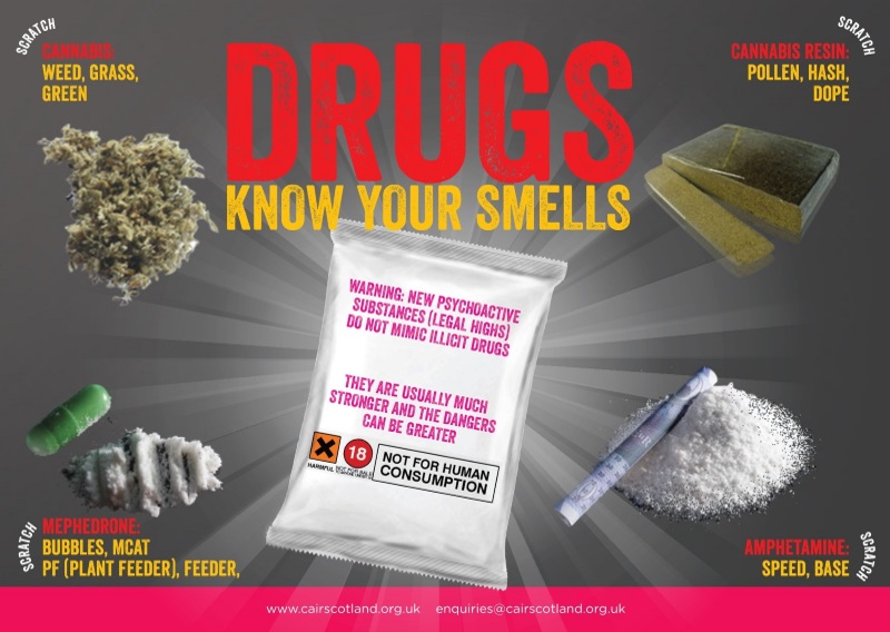 Drugs Scratch and Sniff Card